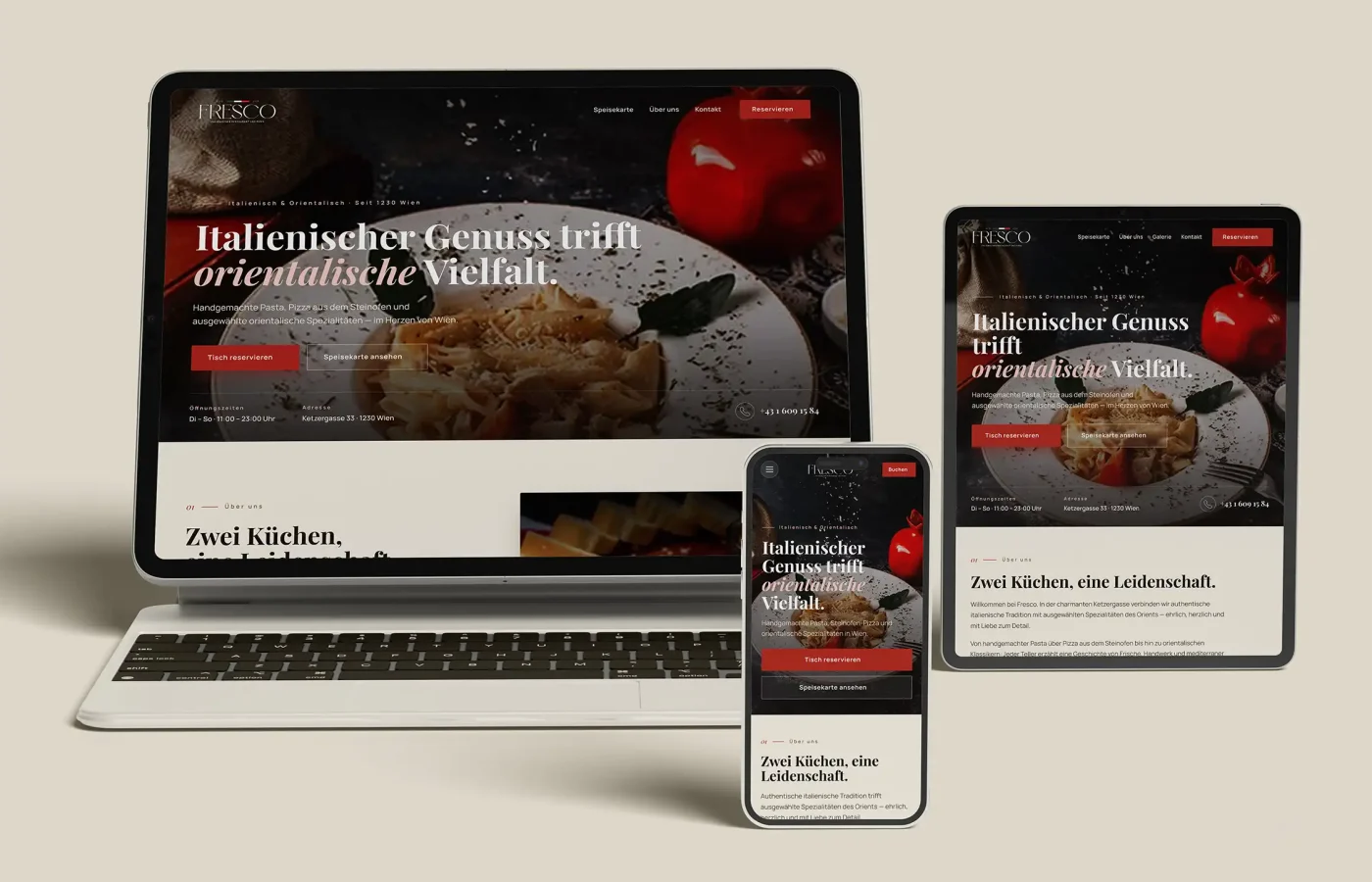 Fresco Restaurant Website — featured project image