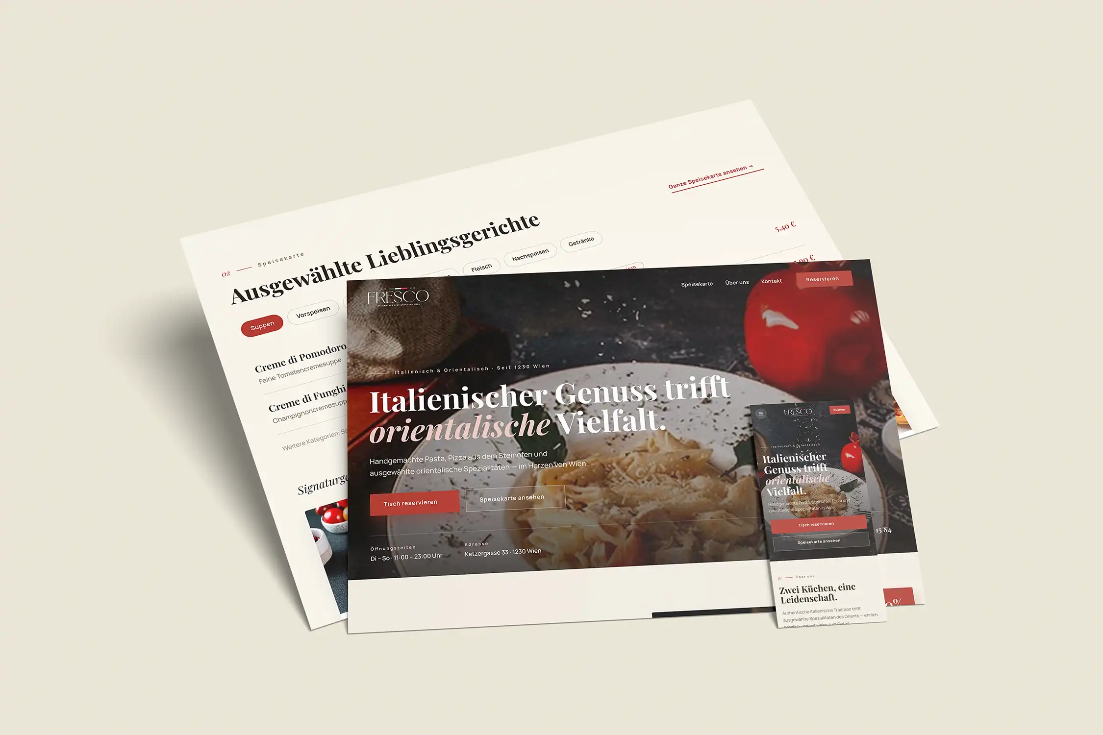 Fresco Restaurant Website — project image 2