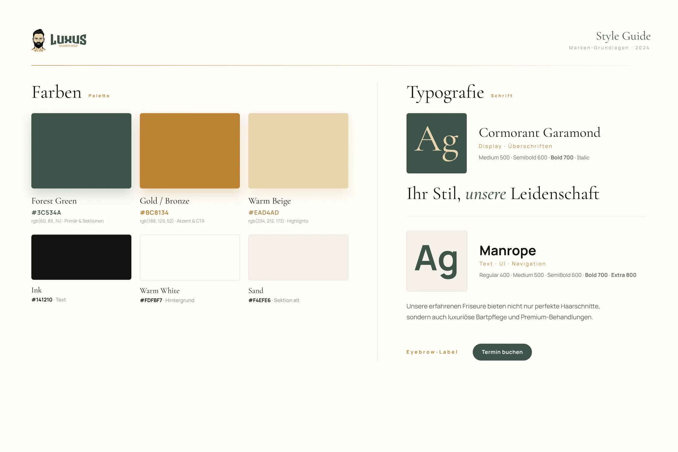 Luxus Barber Shop Website Design — project image 5