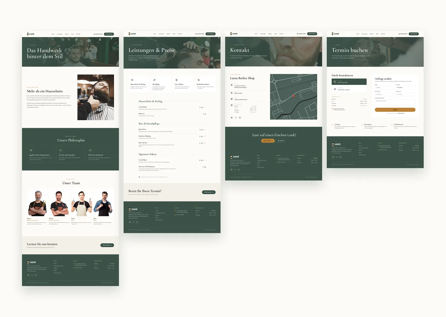 Luxus Barber Shop Website Design — project image 4